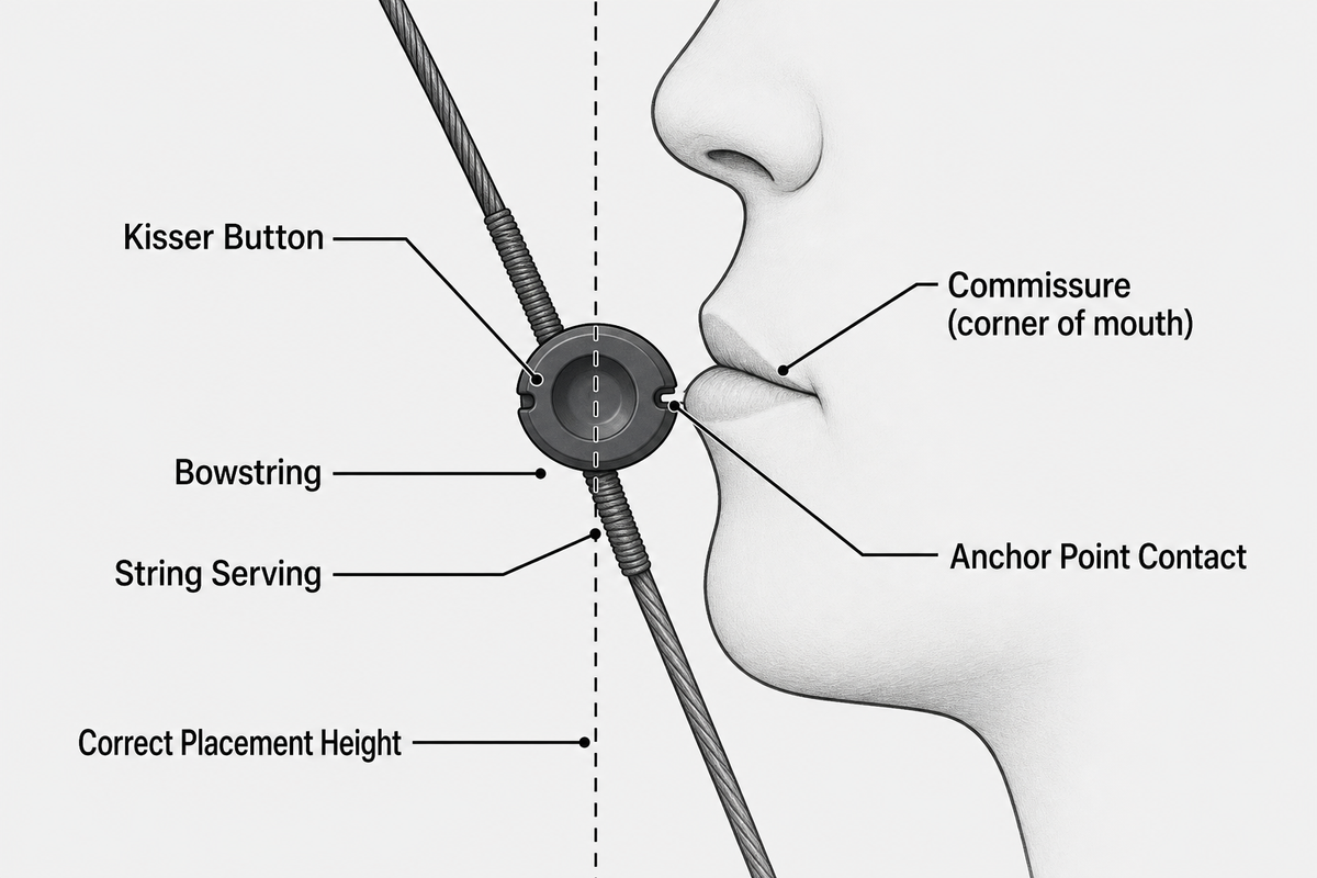 kisser button placement