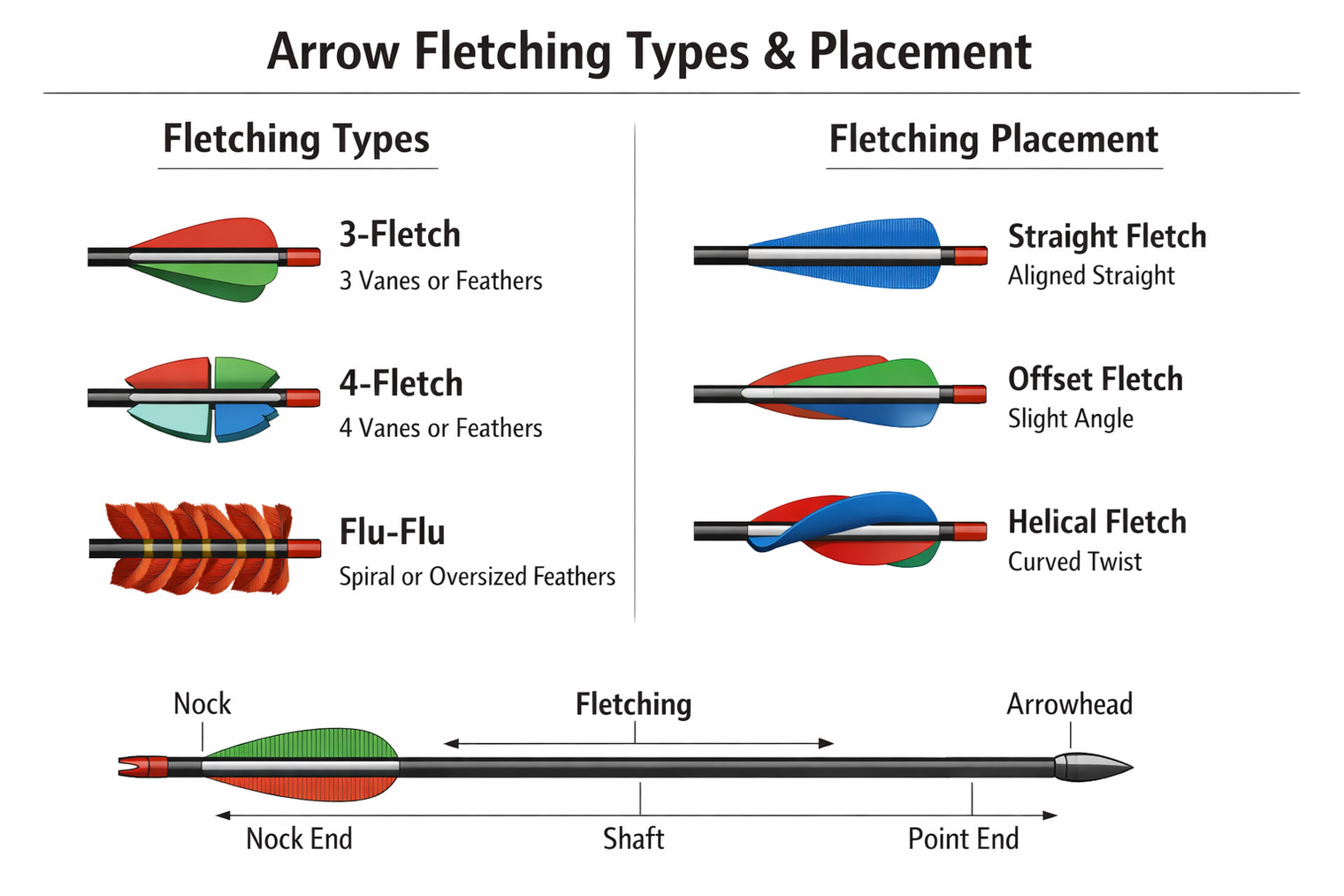 understanding arrow fletchings