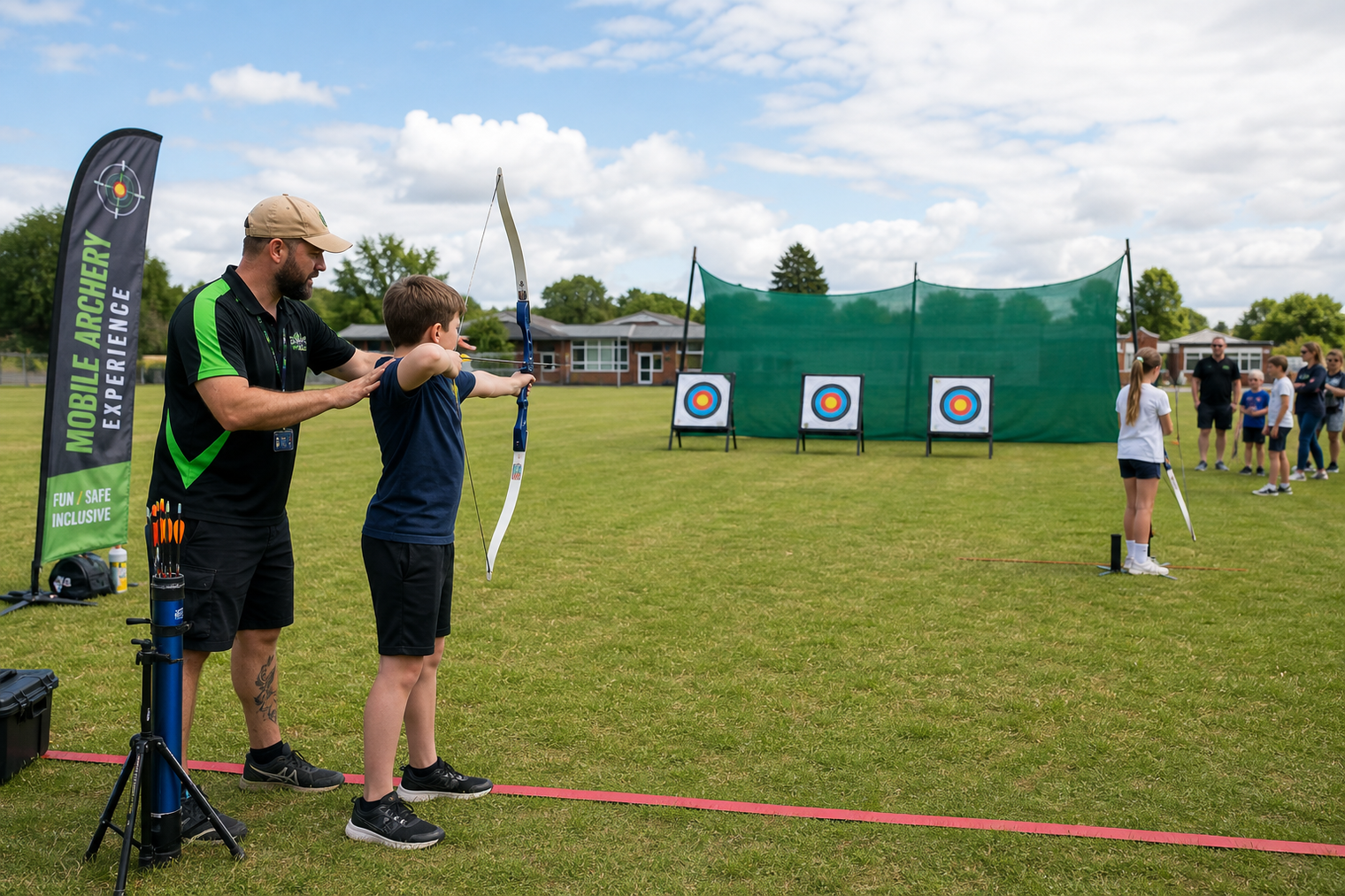 bullock s archery brings archery to you with their mobile range