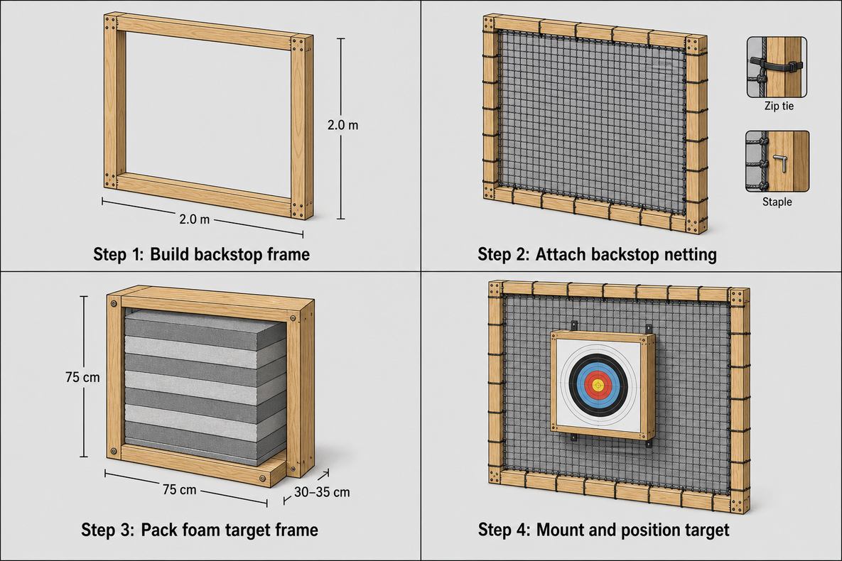 how to build a diy target and backstop for your home range