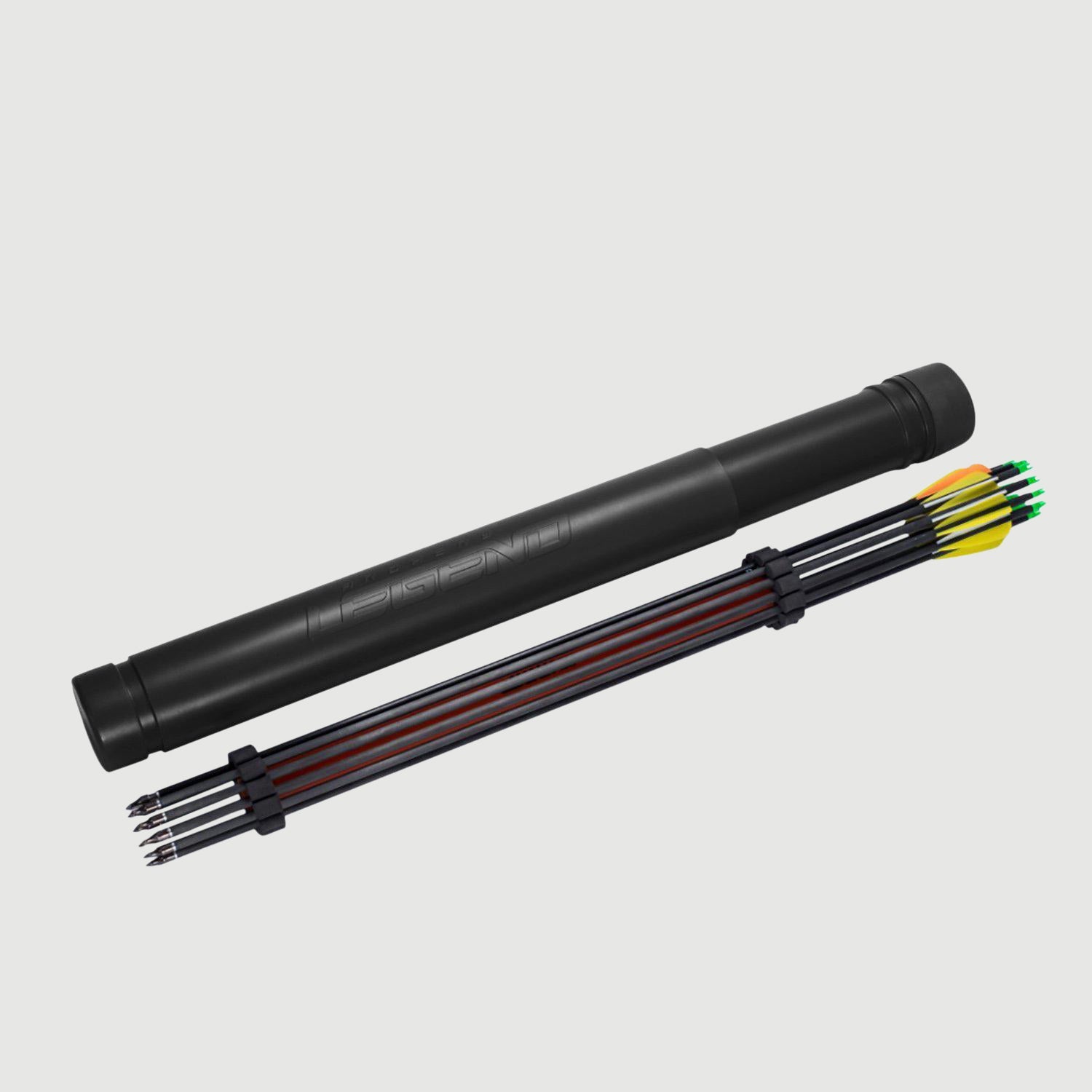 keep your arrows organized, safe, and ready for your next shot with Red Arrow Tube with Holder