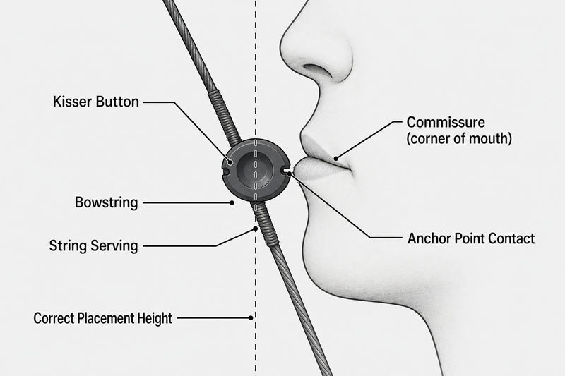 kisser button placement