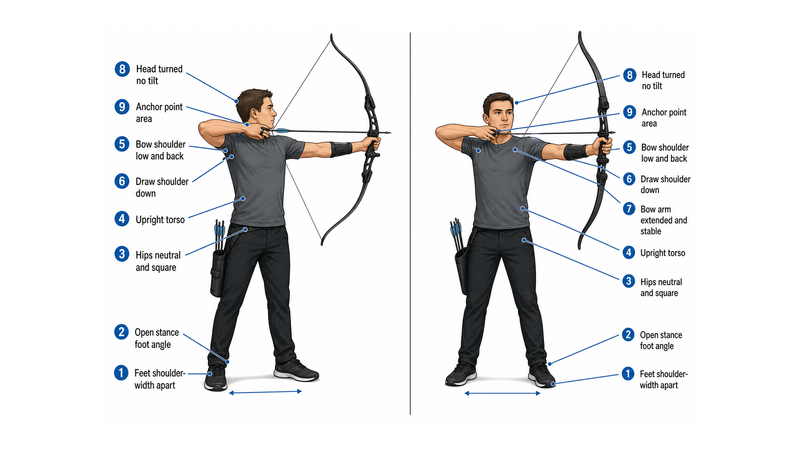 archery stance and posture