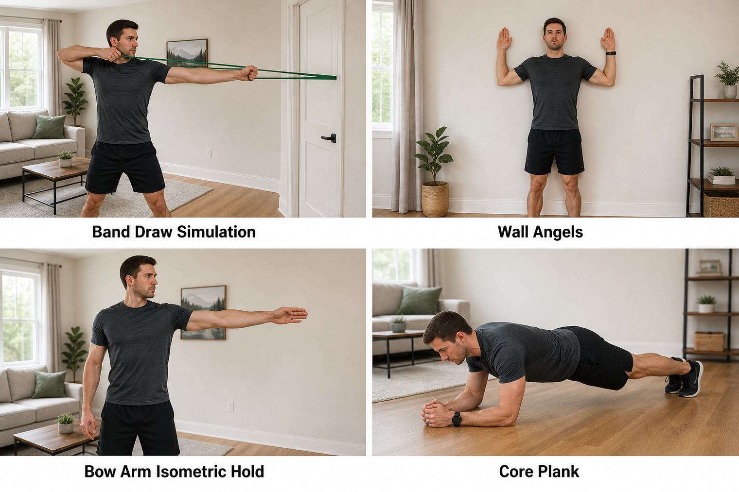 archery exercises in your living room