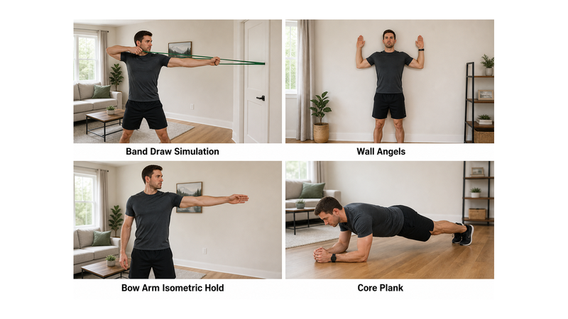 archery exercises in your living room