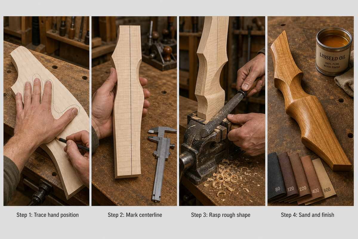 how to make a custom recurve grip