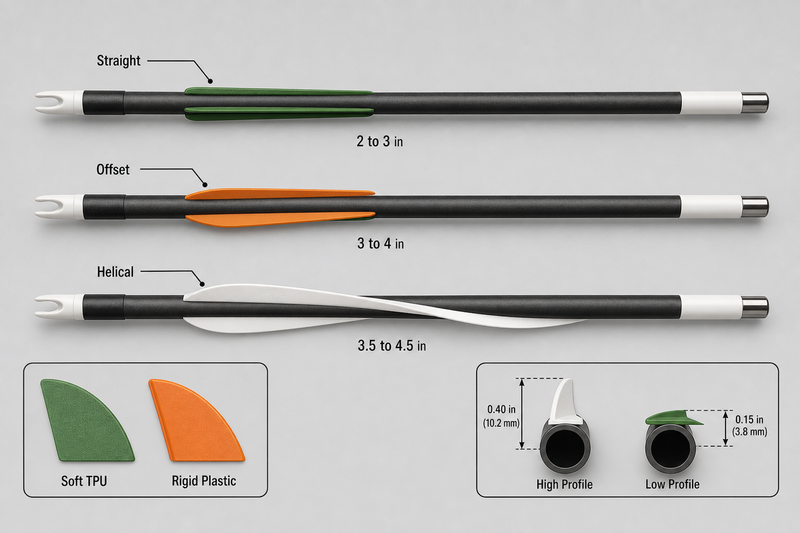 selecting the right arrow vanes for compound bows