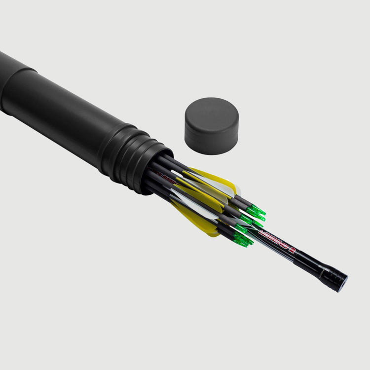 Shoot further and straighter with Legend Archery's arrow tube and holder