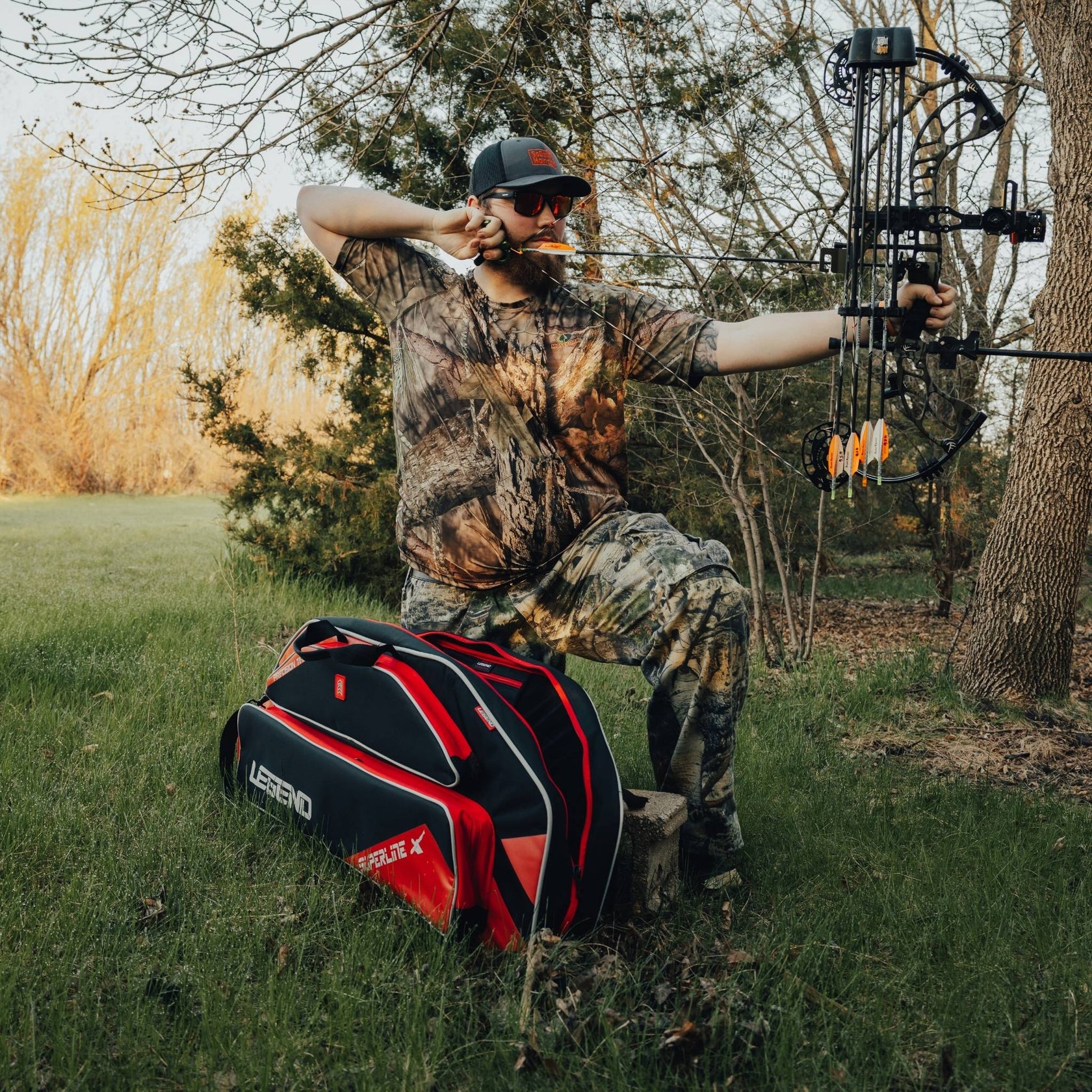 Legend Superline 44 Compound Bow Case Backpack Legend
